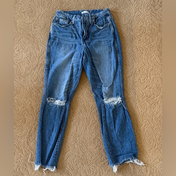 Good American Denim - Good American Blue Straight Leg Jeans